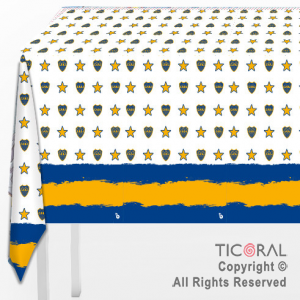 BOCA AZUL Y ORO MANTEL x 1